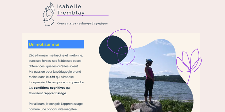 Site de Isabelle Tremblay