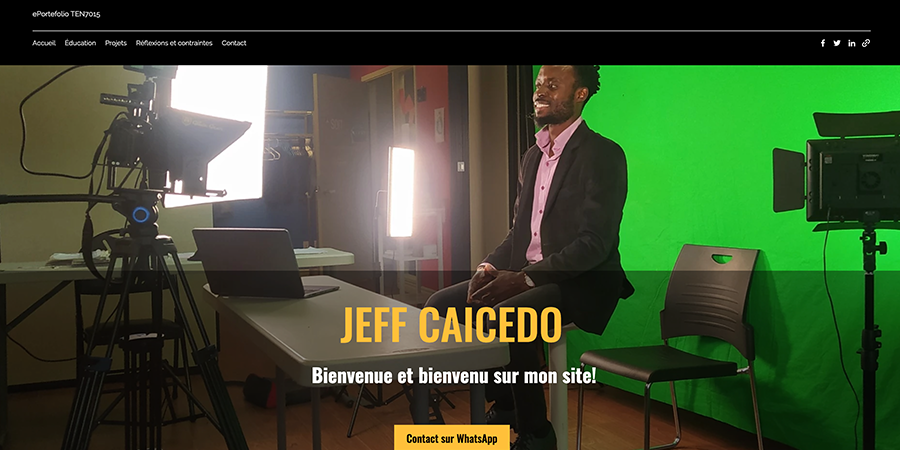 Site web de Jeff Caicedo