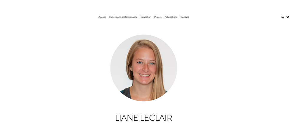 Site web de Liane Leclair