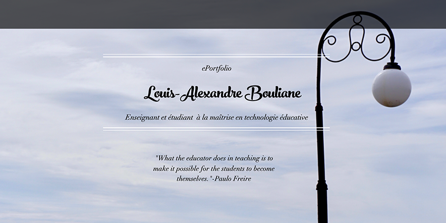 Site web de Louis-Alexandre Bouliane