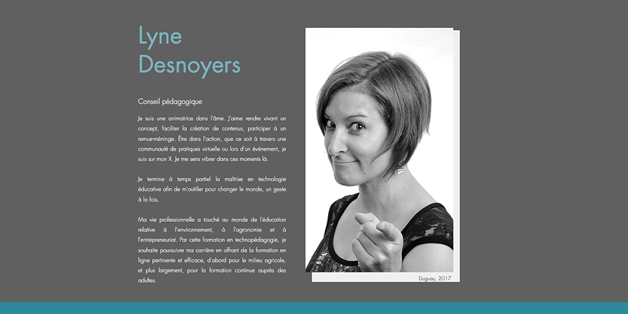 Site Web de Lyne Desnoyers