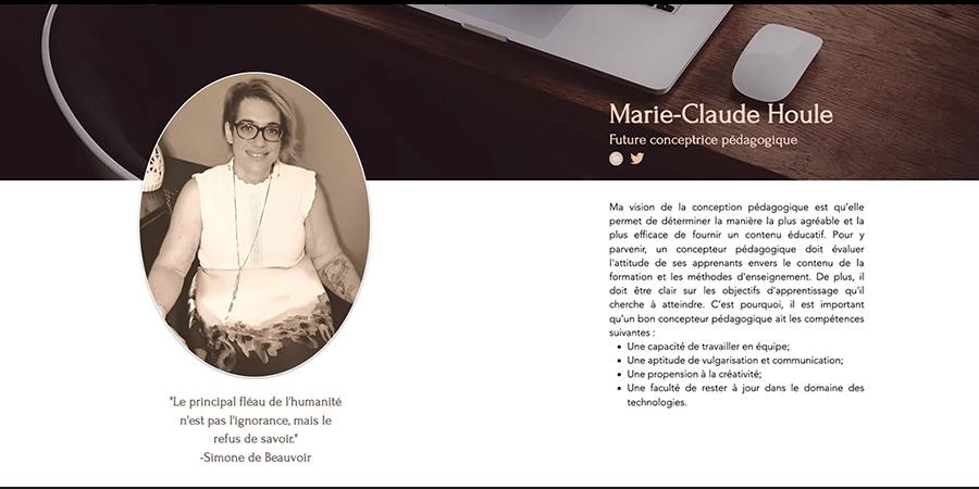 Site web de marie-Claude Houle