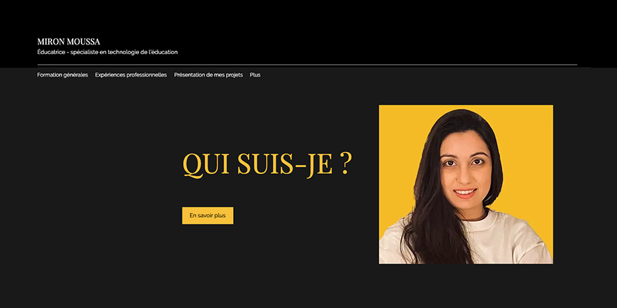 Site web de Miron Moussa