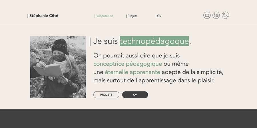 Site web de Stéphanie Côté