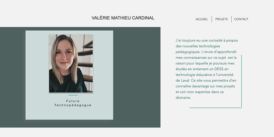 Site web de Valérie Mathieu Cardinal