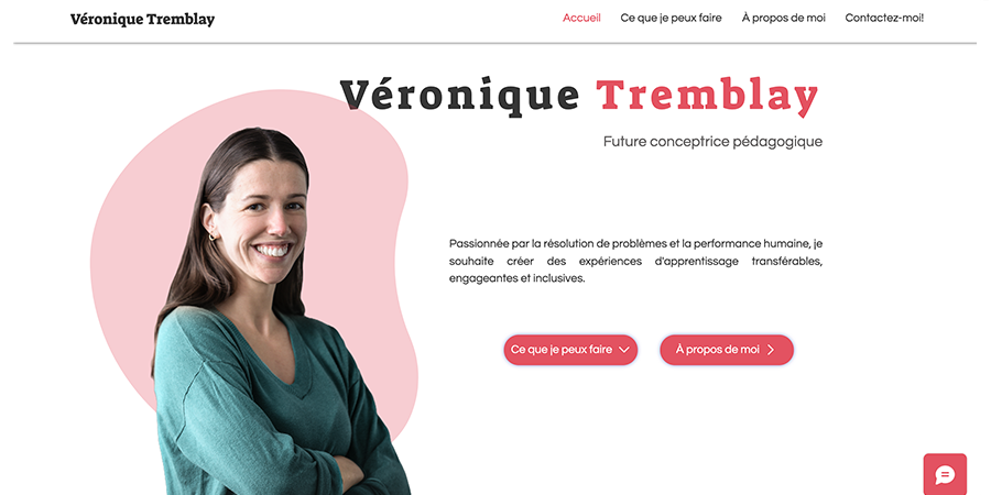 Site web de Véronique Tremblay