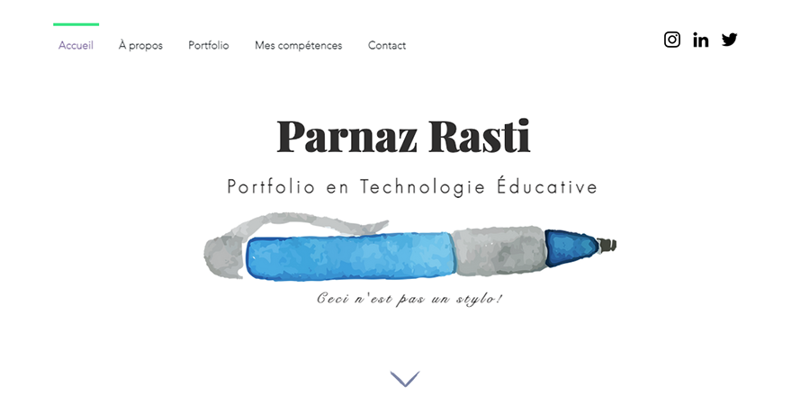 Site web de Parnaz Rasti